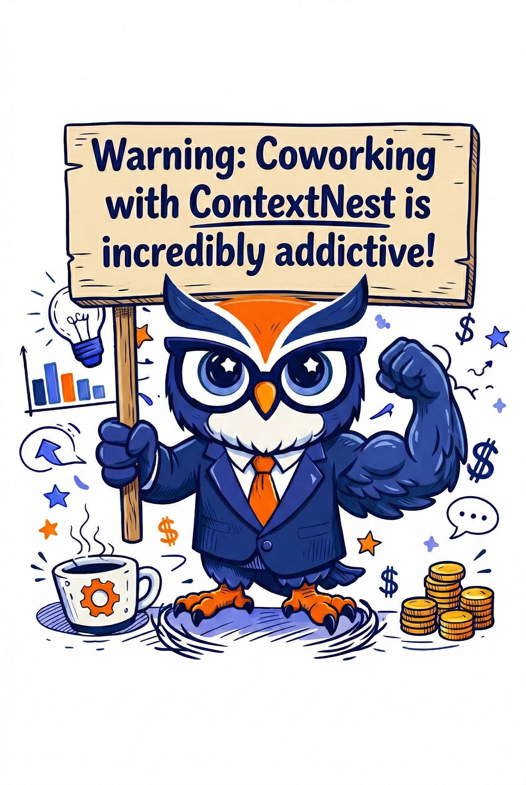 Warning: Coworking with ContextNest is incredibly addictive doodle